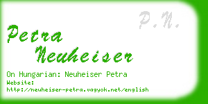 petra neuheiser business card